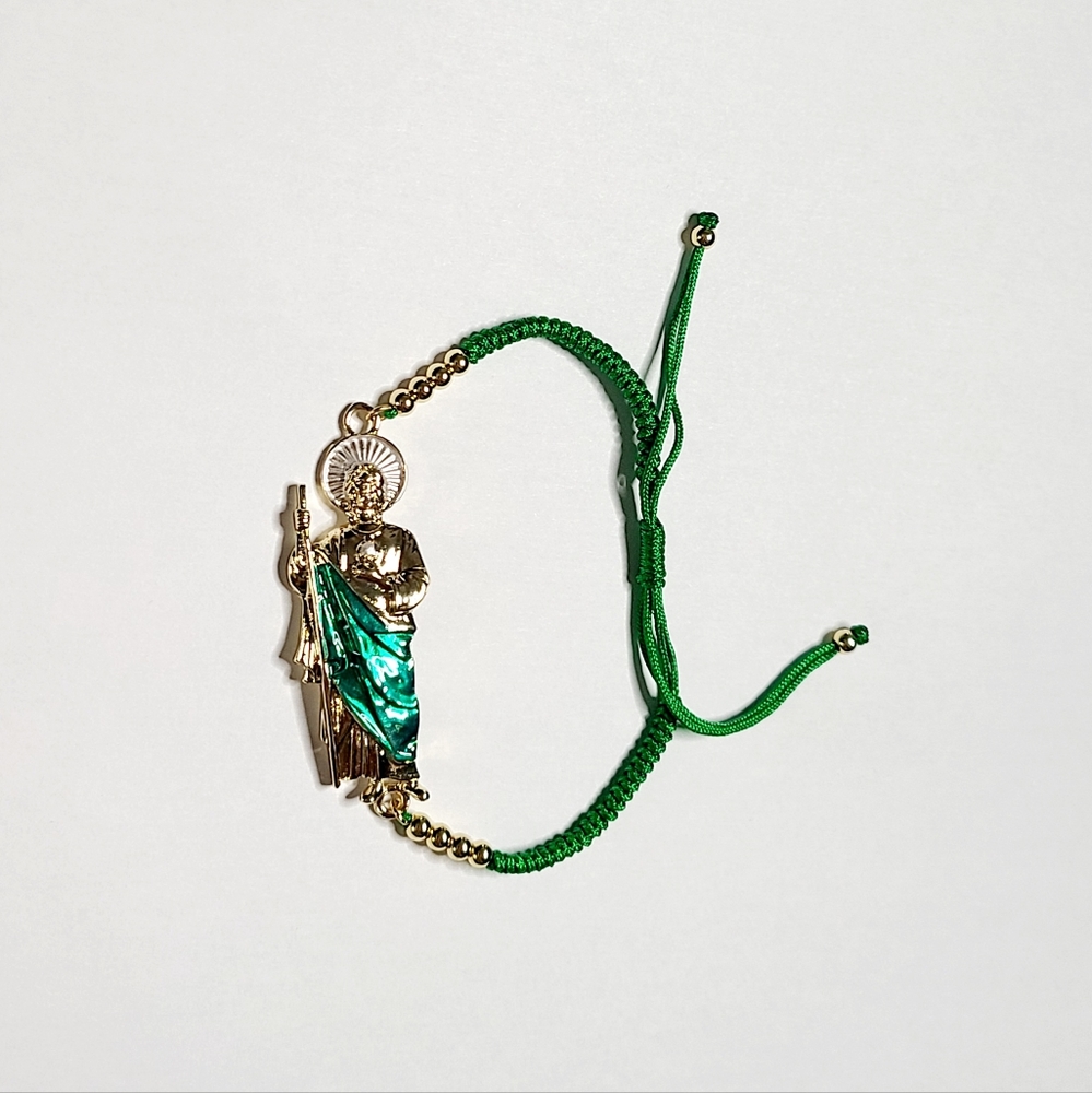 COPY - New St Jude St Judas San Judas Adjustable Pullstring Bracelet